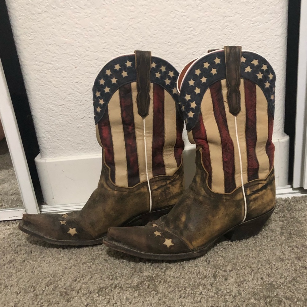 Dan Post American flag boots